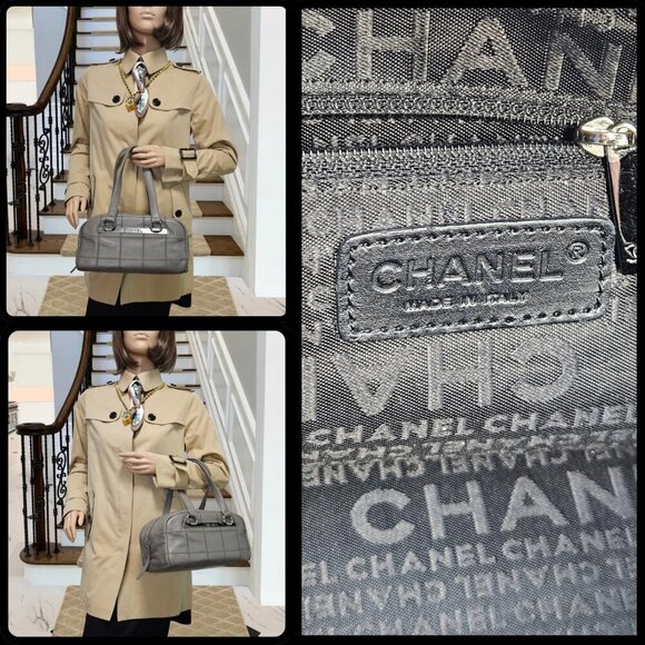 Chanel  Caviar Square Stitched Bowler Handbag - Picture 17 of 17